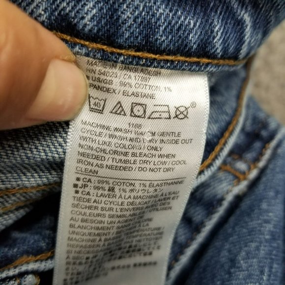 Banana Republic Jeans Womens 33 Medium Wash Stretch High Rise Shaping Slouch - Picture 11 of 14